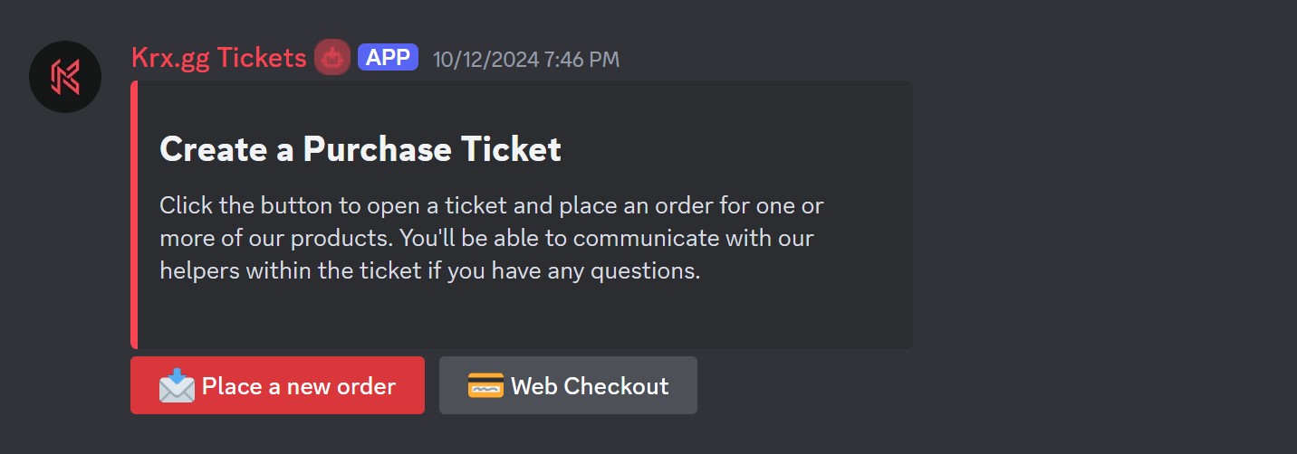 Web Checkout Button